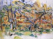 Paul Cezanne and tree house France oil painting artist